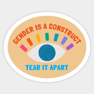 Gender is a Construct Sticker